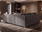 Florence Scatter Grey Fabric Left Corner Sofa