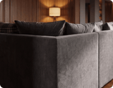 Florence Scatter Grey Fabric Left Corner Sofa
