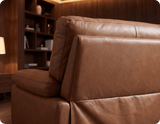 Dalmore Genuine Leather Caramel Armchair