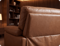 Dalmore Genuine Leather Caramel Armchair