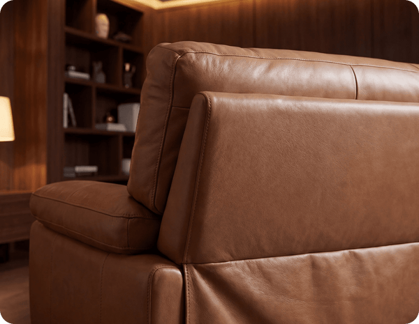 Dalmore Genuine Leather Caramel Armchair