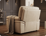 Florence Cream Leather Armchair