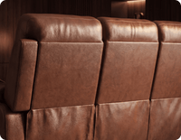 Torino Genuine Leather Tan Electric Power Recliner 3 Seater Sofa