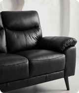 ascot-black-leather-2-seater-sofa-side-view