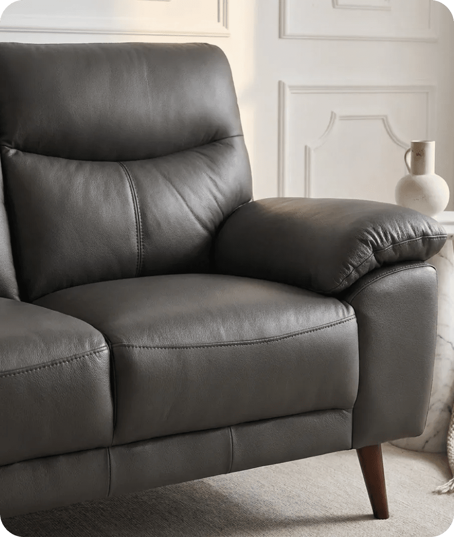 ascot-grey-leather-2-seater-sofa-close-up-detail