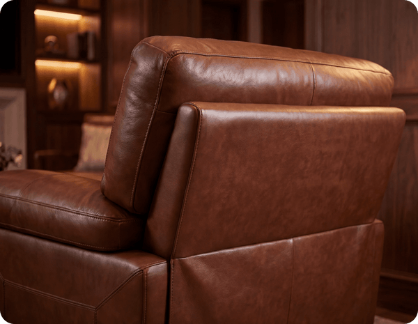 Dalmore Genuine Leather Tan Armchair