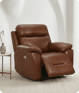 Milano Tan Power Recliner Armchair