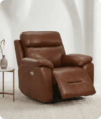 Milano Tan Power Recliner Armchair
