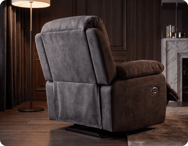 Serano Grey Fabric Electric Armchair
