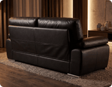 Brighton Black Leather 3 Seater Sofa Sofa