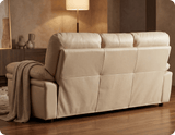 Florence Cream Leather 3 Seater Sofa
