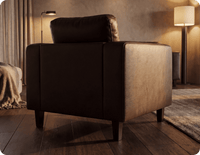 Nova Brown Leather Armchair