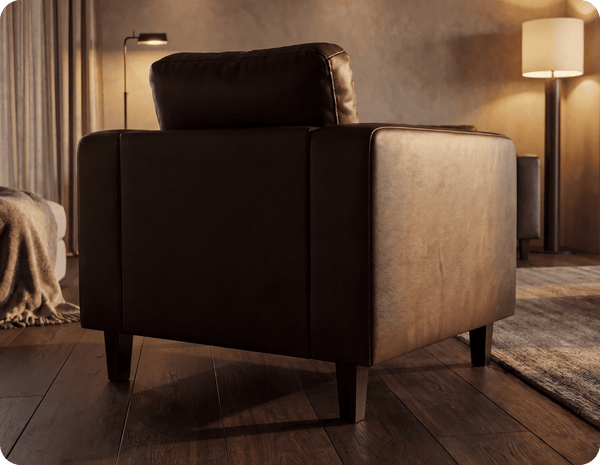 Nova Brown Leather Armchair