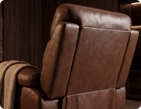 Torino Genuine Leather Tan Electric Power Recliner Armchair