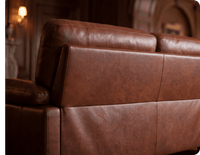 Dalmore Genuine Leather Tan 2 Seater Sofa