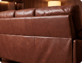 Dalmore Genuine Leather Tan 3 Seater Sofa