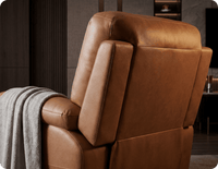 Torino Genuine Leather Caramel Electric Power Recliner Armchair