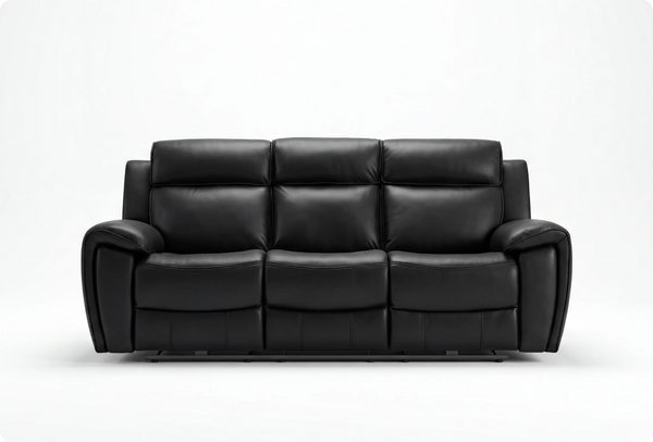 Leo Genuine Leather Black Electric Power