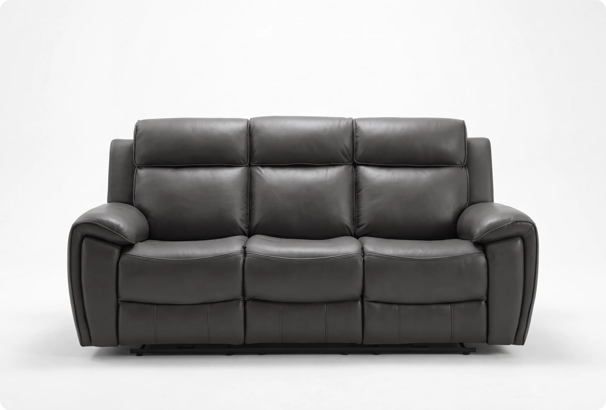 Leo Genuine Leather Grey Electric Power