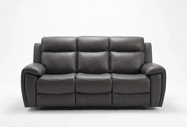 Leo Genuine Leather Grey Electric Power
