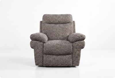 Lunaro Brown Fabric Electric Recliner Armchair
