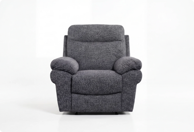 Lunaro Grey Fabric Electric Recliner Armchair