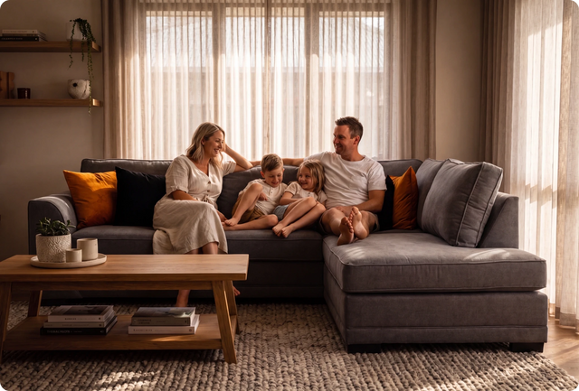 Orka Sofa Grey Fabric Right Hand Corner Sofa - RHC