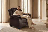 Veloura Brown Leather Armchair