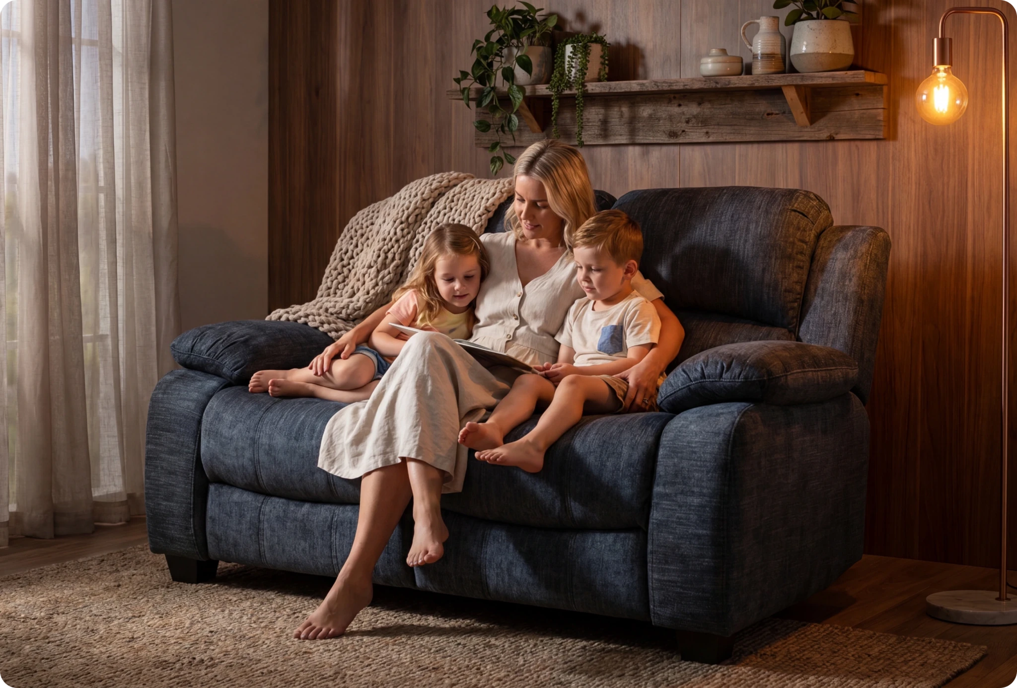 Veloura Roxy Grey Fabric 2 Seater Sofa