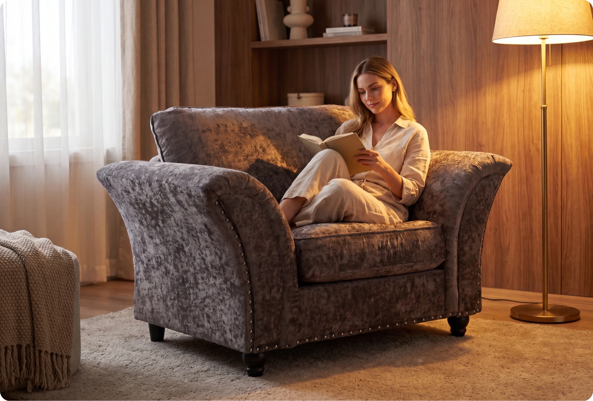 Cotswold Truffle  Fabric Armchair