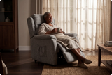 Oliver Light Grey Fabric Rise & Recline Mobility Chair
