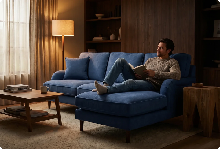 durham-navy-fabric-right-hand-corner-sofa