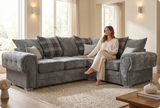Florence Scatter Grey Fabric Right Corner Sofa