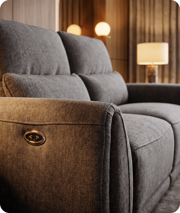 Manchester Charcoal Fabric Electric