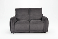 Manchester Charcoal Fabric Electric Recliner 2 Seater