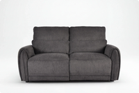 Manchester Charcoal Fabric Electric Recliner 3 Seater