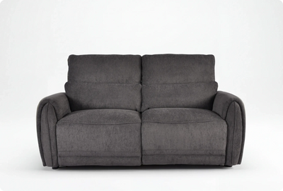 Manchester Charcoal Fabric Electric Recliner 3 Seater Sofa