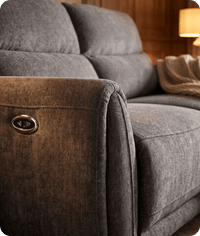 Manchester Charcoal Fabric 3 Seater Sofa