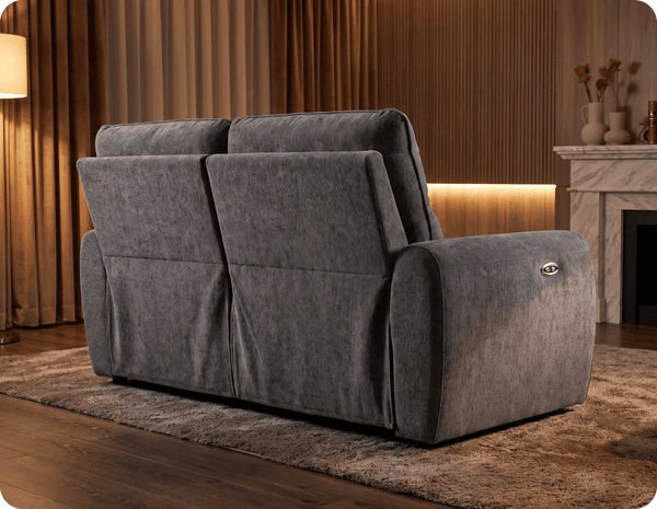 Manchester Charcoal Fabric 3 Seater