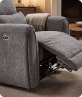 Manchester Charcoal Fabric Electric Recliner