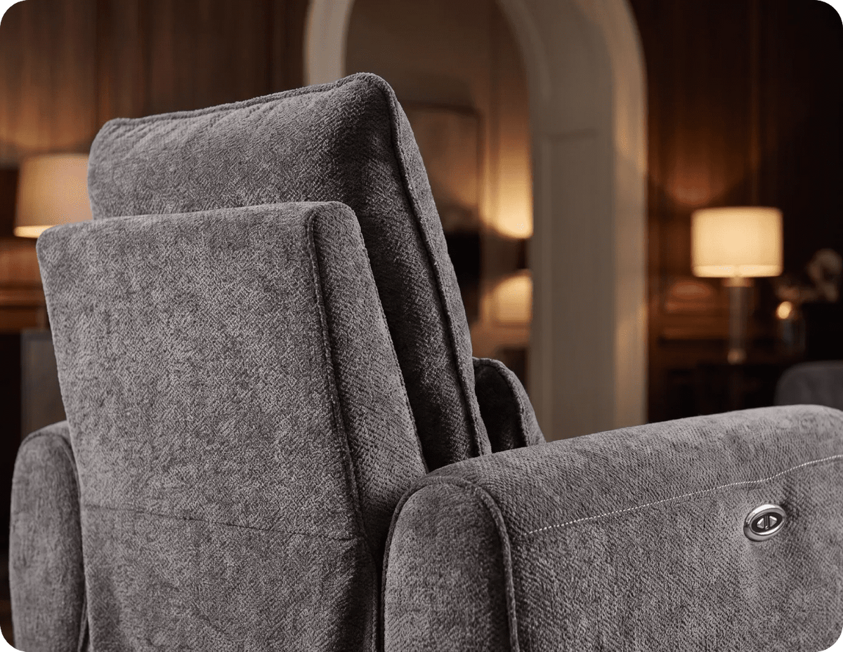 Manchester Charcoal Fabric Armchair