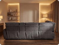 Manchester Charcoal Fabric Electric Recliner