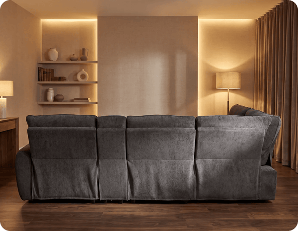 Manchester Charcoal Fabric Electric Recliner