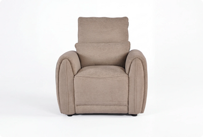Manchester Fabric Biscuit Electric Recliner Armchair
