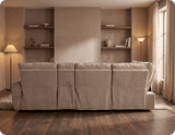 Manchester Fabric Biscuit Electric Recliner