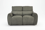 Manchester Fabric Moss Green Electric Recliner 2 Seater Sofa