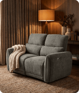 Manchester Fabric Moss Green Electric Recliner 2