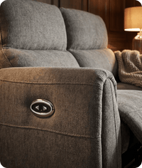 Manchester Fabric Moss Green Electric Recliner