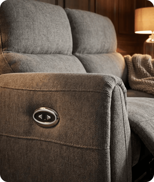 Manchester Fabric Moss Green Electric Recliner