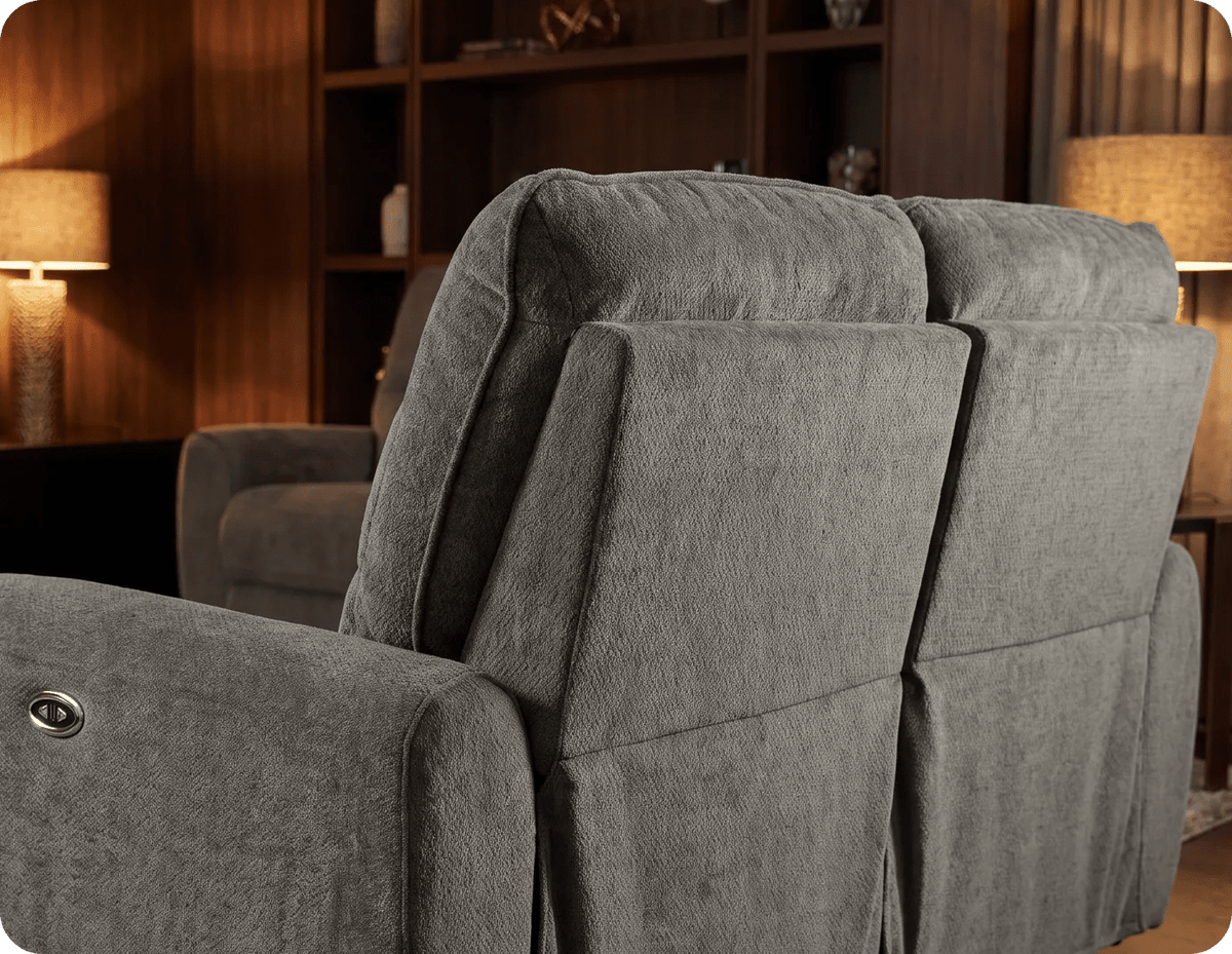 Manchester Fabric Moss Green Electric Recliner 2 Seater